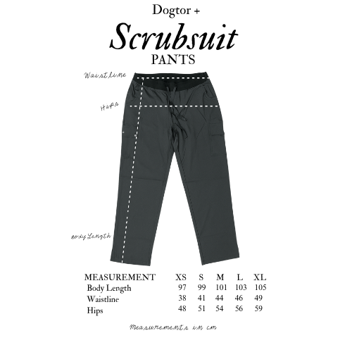 Dogtor Scrub Necrotic Black Pants