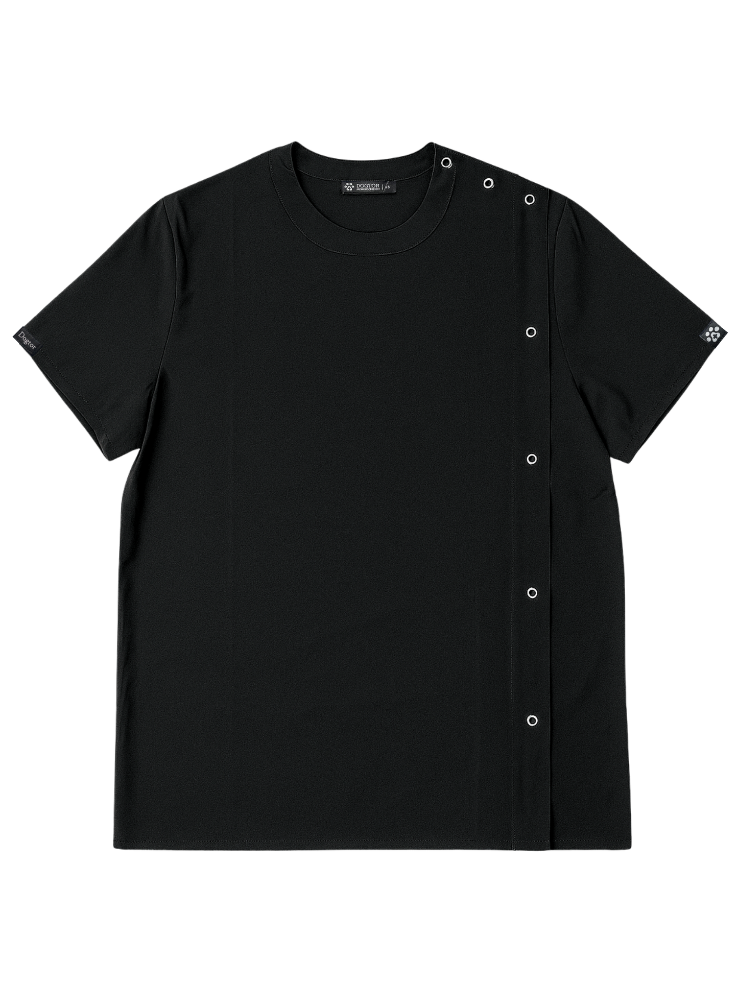 Dogtor Scrub Top Necrotic Black