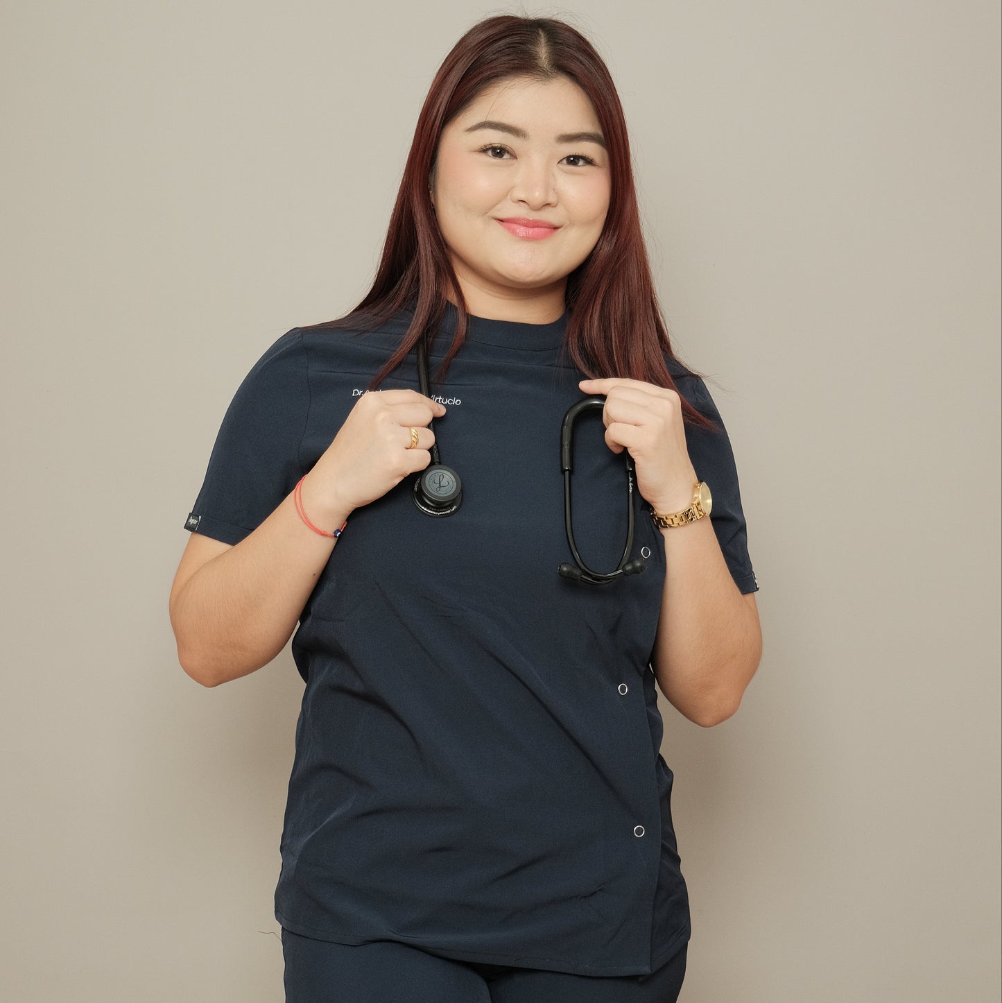 Dogtor Scrub Top Hypoxia Navy Blue